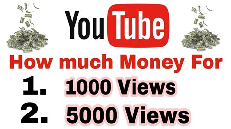 The standard figure 1000 <strong>views</strong> = 1 USD can be used for approximation (giving you 300 USD), but anything from 1000 <strong>views</strong> = 0. . 44k views on youtube money